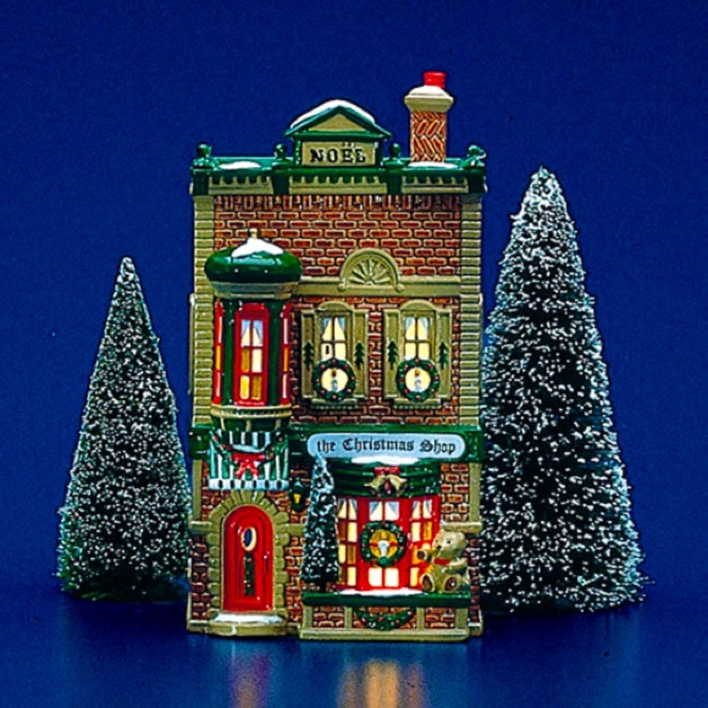 🦋 Artist Signed Retired Dept 56 The Christmas Shop 🦋